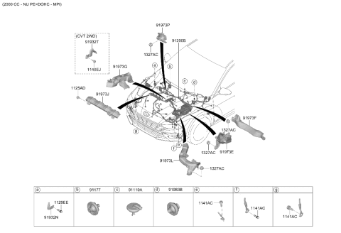 2024 Hyundai Elantra Gas Front Wiring Diagram 2