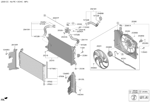2024 Hyundai Elantra Gas Engine Cooling System Diagram 2