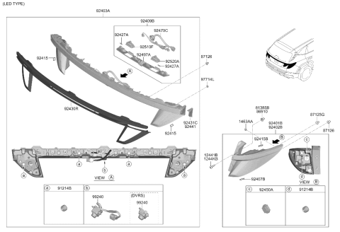 2024 Hyundai Tucson Hybrid Rear Combination Lamp Diagram 2