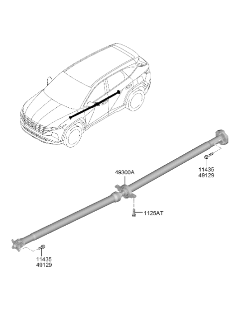 2023 Hyundai Tucson Bolt Diagram for 11435-10256-K