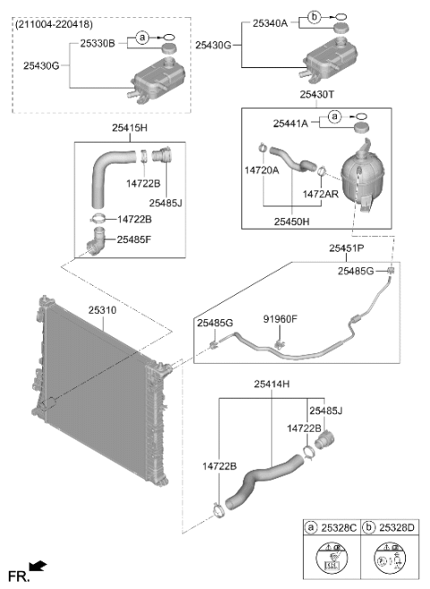 2024 Hyundai Tucson Hybrid Engine Cooling System Diagram 2