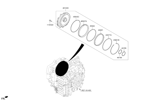 2025 Hyundai Sonata Hybrid Auto Transmission Case Diagram 4