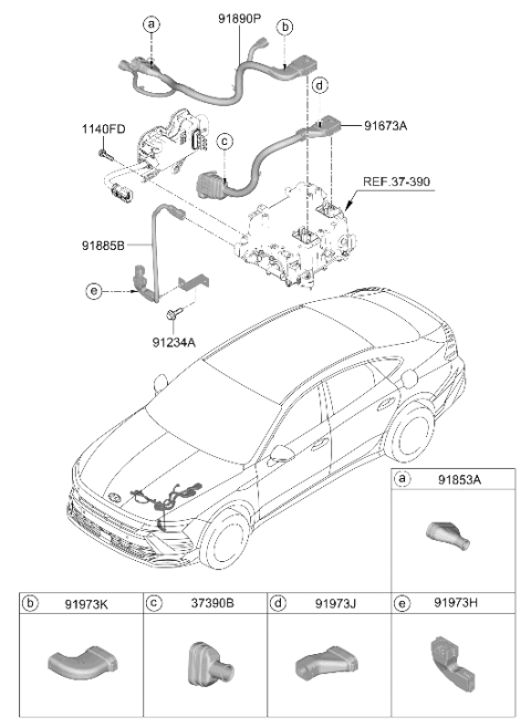 2025 Hyundai Sonata Hybrid Miscellaneous Wiring Diagram 2