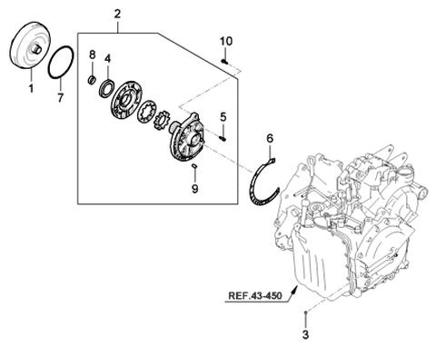 2006 Hyundai Entourage Sealing Cap Diagram for 46268-39000