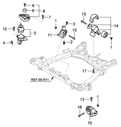 2006 Hyundai Entourage Bolt Diagram for 21920-4D100