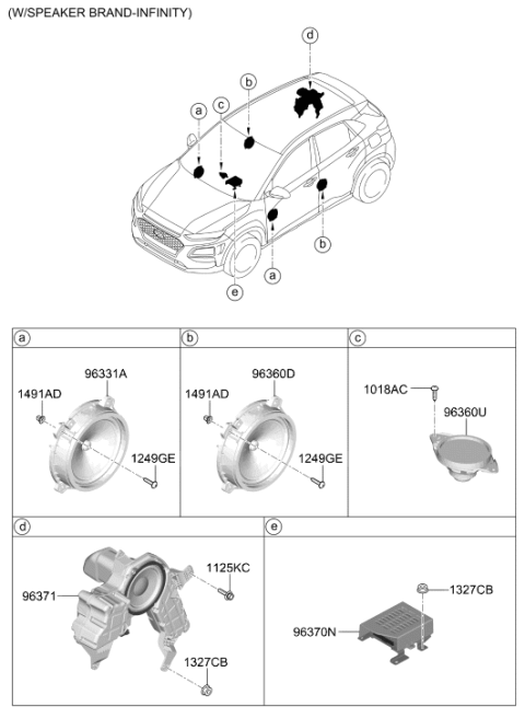 2018 Hyundai Kona Speaker Diagram 2