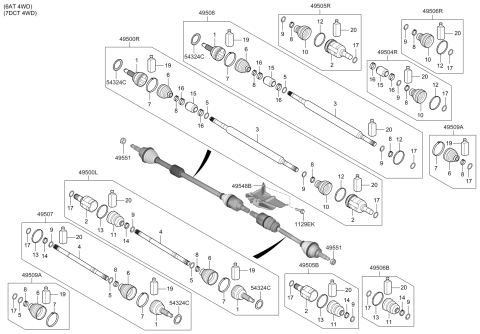 2018 Hyundai Kona Drive Shaft-Front Diagram 2