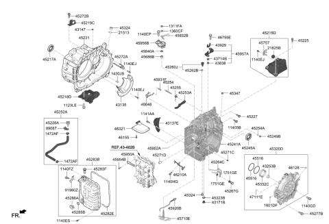 2018 Hyundai Kona Auto Transmission Case Diagram 2