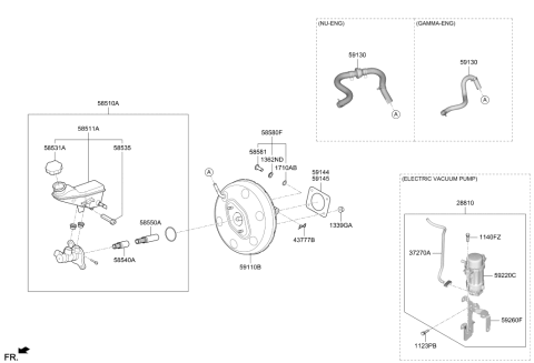 2021 Hyundai Kona Pump-Vacuum Diagram for 59220-J9000