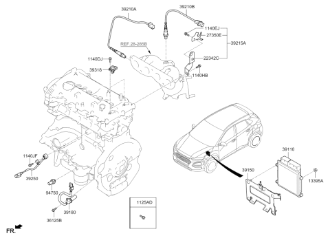 2020 Hyundai Kona Electronic Control Diagram 2