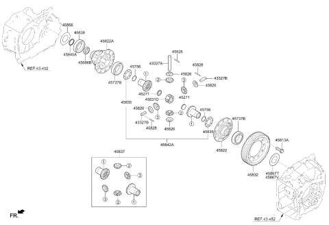 2023 Hyundai Santa Fe Hybrid US Alabama made Transaxle Gear - Auto Diagram 2