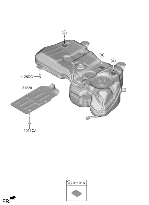 2025 Hyundai Tucson Korean made Fuel System Diagram 2