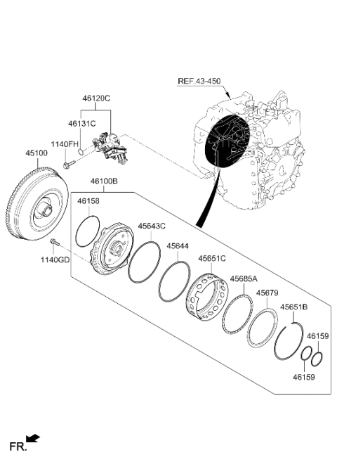 2025 Hyundai Tucson PUMP ASSY-ELECTRIC OIL Diagram for 46110-4G710