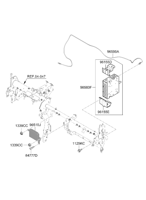 2024 Hyundai Kona Electric UNIT ASSY-DCU Diagram for 96510-BE050