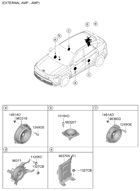 2024 Hyundai Kona Electric Speaker Diagram 2