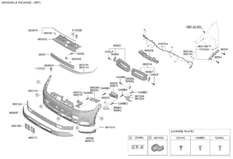 2025 Hyundai Ioniq 5 Front Bumper Diagram 2