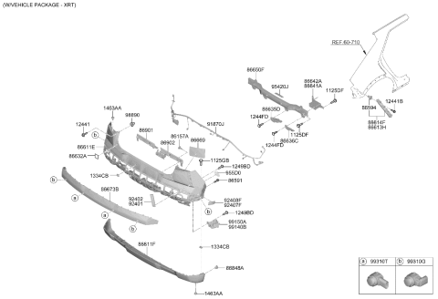 2026 Hyundai Ioniq 5 COVER-RR BUMPER,UPR Diagram for 86610-PI530