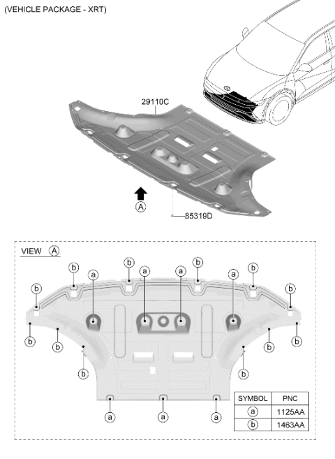 2025 Hyundai Ioniq 5 Under Cover Diagram 2