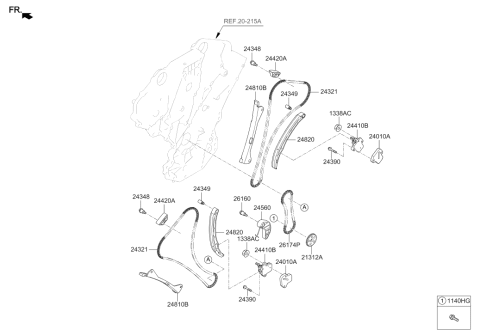 2019 Hyundai Genesis G80 Camshaft & Valve Diagram 4