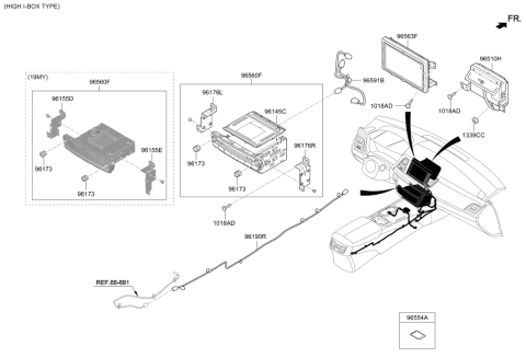 2018 Hyundai Genesis G80 Information System Diagram 2
