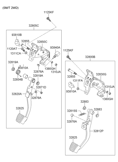 2009 Hyundai Accent Accelerator Pedal Diagram 2