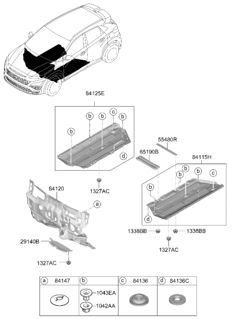 2023 Hyundai Kona N Isolation Pad & Plug Diagram 2