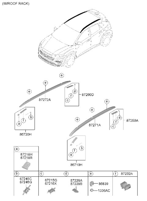 2023 Hyundai Kona N Roof Garnish & Rear Spoiler Diagram 2