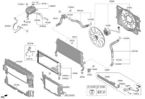 2023 Hyundai Kona N HOSE & CLAMP ASSY Diagram for 25450-I3000