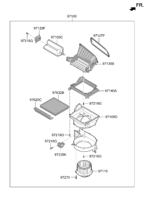 2023 Hyundai Kona N Heater System-Heater & Blower Diagram 2