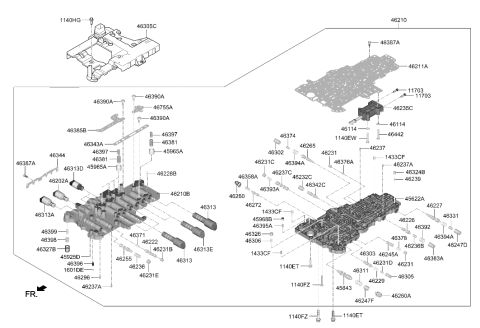 2023 Hyundai Genesis G70 Transmission Valve Body Diagram 2