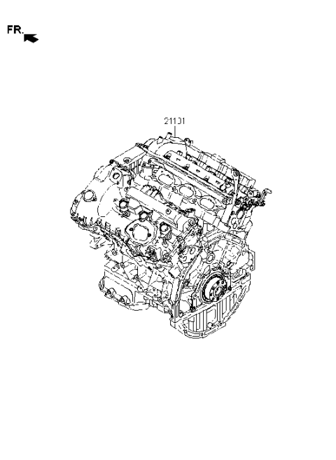 2023 Hyundai Genesis G70 Sub Engine Assy Diagram 2
