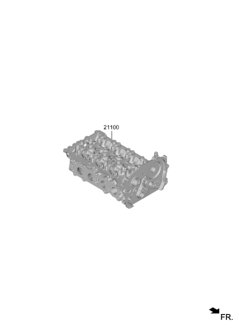 2023 Hyundai Genesis G70 Cylinder Head Diagram 3