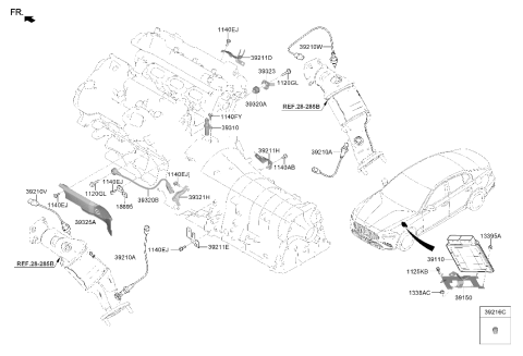 2023 Hyundai Genesis G70 Electronic Control Diagram 2