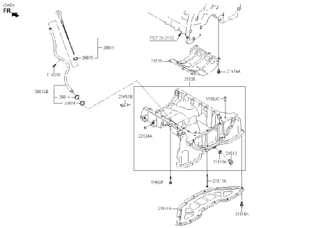 2023 Hyundai Genesis G70 Belt Cover & Oil Pan Diagram 2