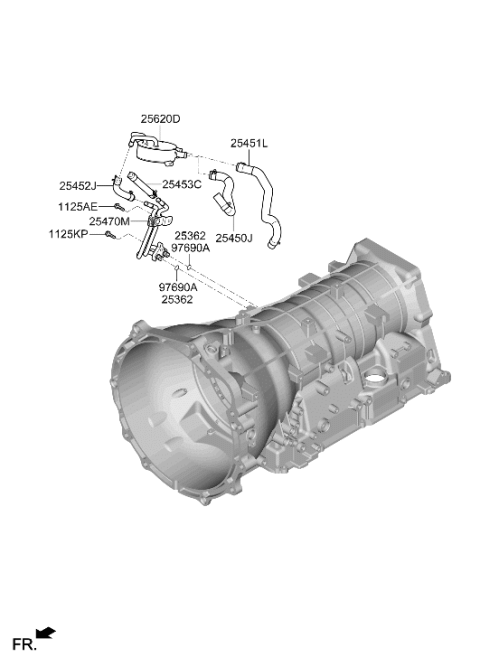 2021 Hyundai Genesis GV80 Auto Transmission Case Diagram 2