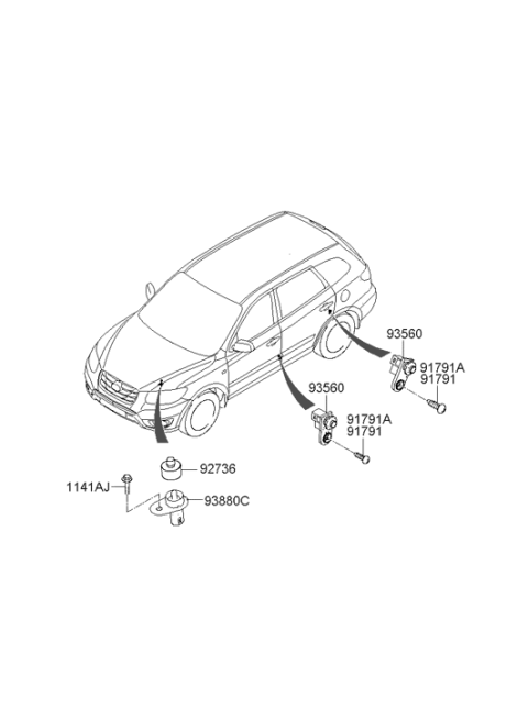 2011 Hyundai Santa Fe Switch Diagram 2