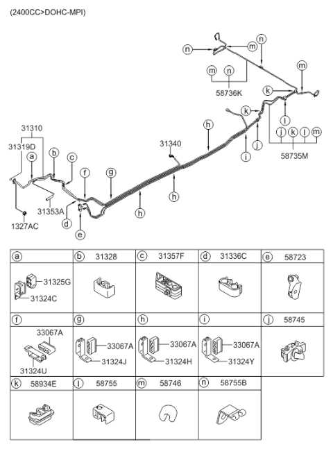 2011 Hyundai Santa Fe Fuel System Diagram 2
