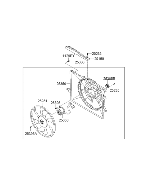 2012 Hyundai Santa Fe Blower Assembly Diagram for 25380-1U101