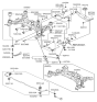 Diagram for Hyundai Santa Fe Rear Crossmember - 55400-2B100