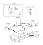 Diagram for Hyundai Santa Fe Ignition Lock Cylinder - 81920-2BA10
