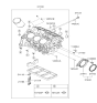 Diagram for 2006 Hyundai Santa Fe Crankshaft Seal - 21441-3E000