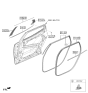 Diagram for 2024 Hyundai Santa Cruz Door Moldings - 83860-K5000