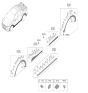 Diagram for 2024 Hyundai Santa Cruz Door Moldings - 87732-K5000-CA