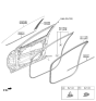 Diagram for 2024 Hyundai Santa Cruz Door Moldings - 82860-K5000