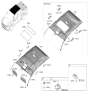 Diagram for 2024 Hyundai Santa Cruz Sun Visor - 85210-CW200-NNB