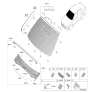 Diagram for Hyundai Sonata Windshield - 86111-L1AE0