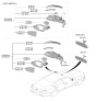 Diagram for 2023 Hyundai Sonata Car Mirror - 87610-L0041