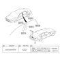 Diagram for 2009 Hyundai Elantra Emblem - 86321-2H000