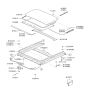 Diagram for 2010 Hyundai Elantra Sunroof - 81610-2H001