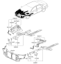 Diagram for 2010 Hyundai Elantra Radiator Support - 64101-2H000